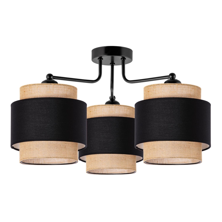 Bevestigde hanglamp 3xE27/60W/230V beige