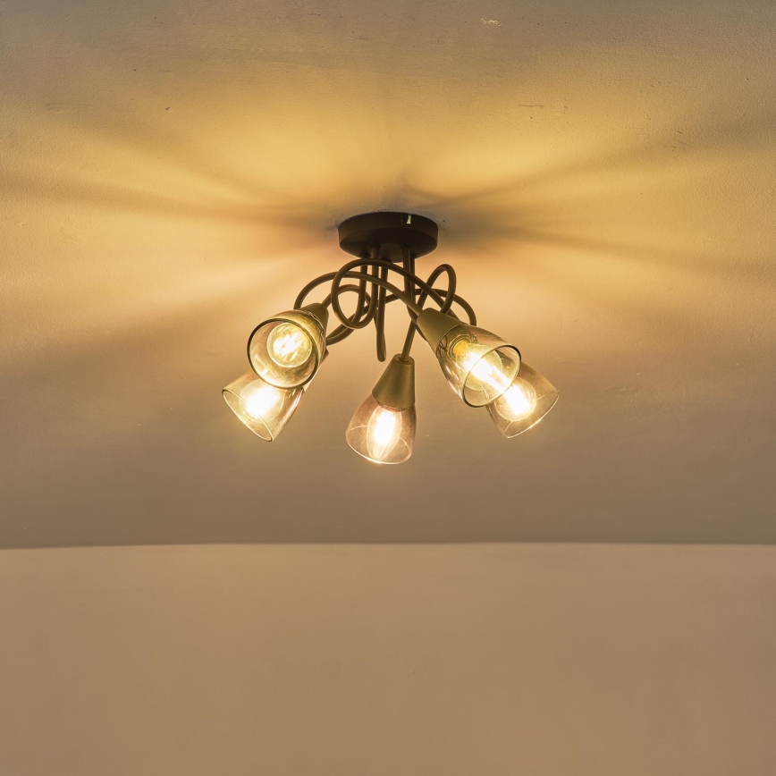 Bevestigde hanglamp 5xE14/7W/230V
