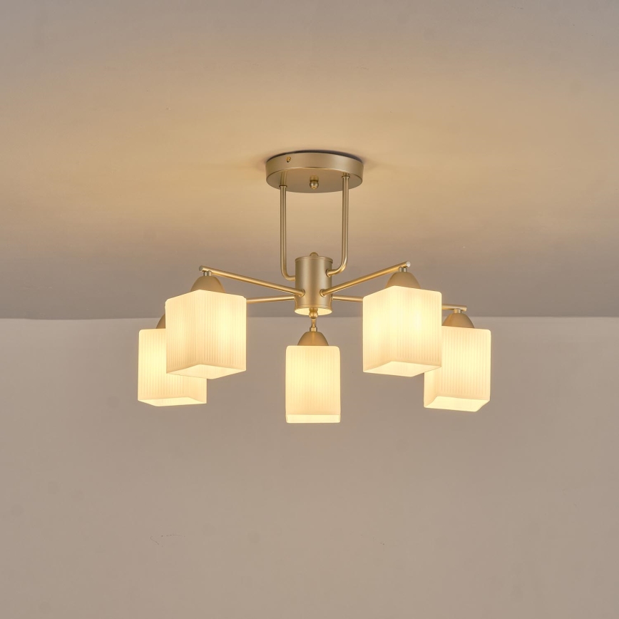 Bevestigde hanglamp 5xE27/60W/230V
