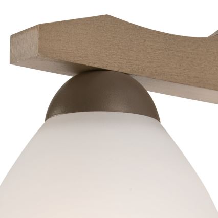 Bevestigde hanglamp ADRIANO 3xE27/60W/230V beuken - FSC gecertificeerd