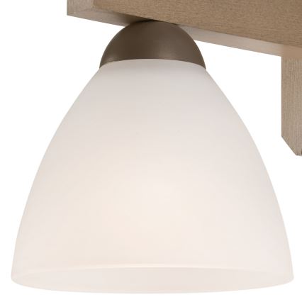 Bevestigde hanglamp ADRIANO 3xE27/60W/230V beuken - FSC gecertificeerd