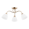 Bevestigde hanglamp AMARILLO 3xE27/15W/230V goud
