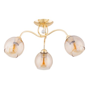 Bevestigde hanglamp AMARILLO 3xE27/15W/230V goud