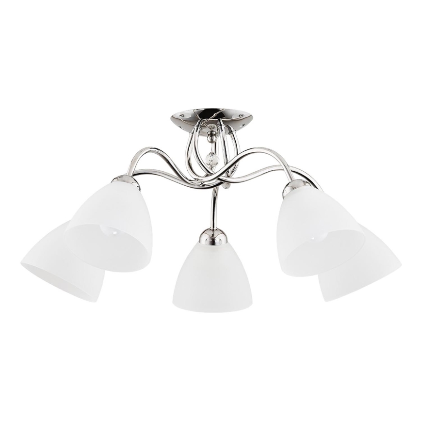 Bevestigde hanglamp AMARILLO 5xE27/15W/230V glanzend chroom