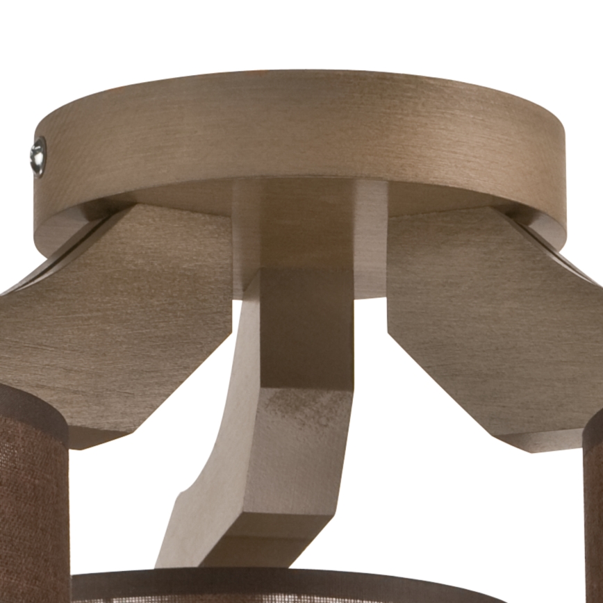 Bevestigde hanglamp ANDREA 3xE27/60W/230V beuken - FSC gecertificeerd