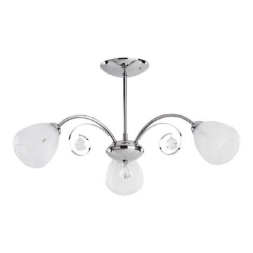Bevestigde hanglamp APOLLO 3xE14/10W/230V glanzend chroom