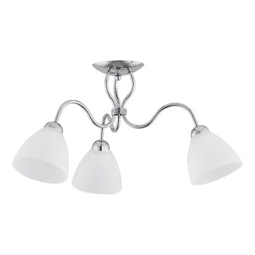 Bevestigde hanglamp ARIEL 3xE27/15W/230V glanzend chroom