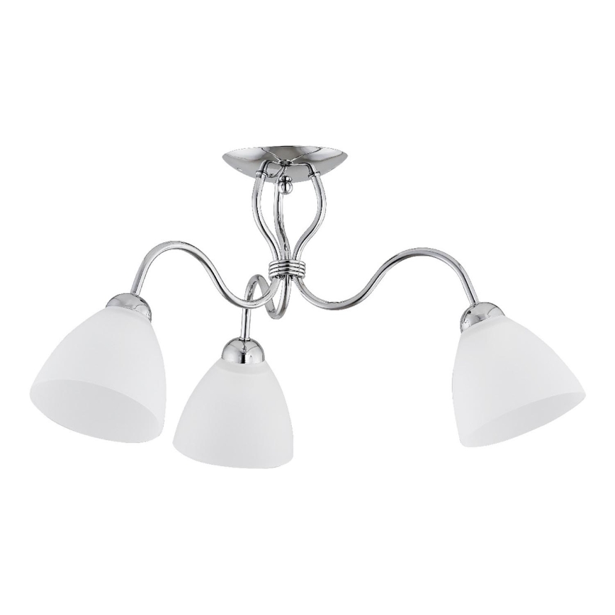 Bevestigde hanglamp ARIEL 3xE27/15W/230V glanzend chroom