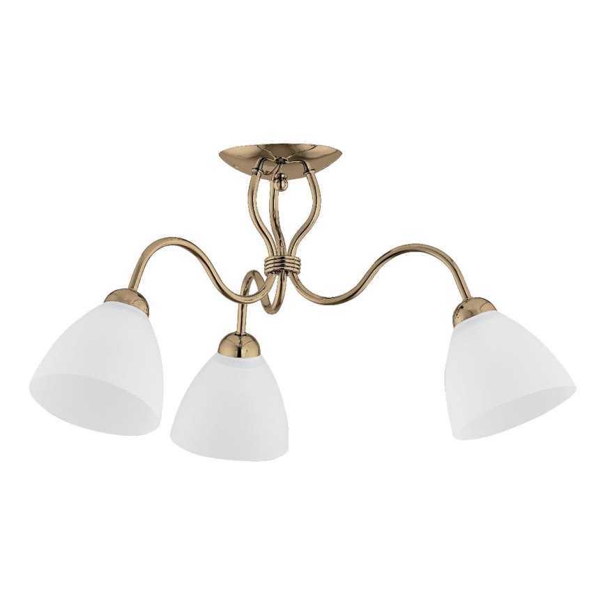 Bevestigde hanglamp ARIEL 3xE27/15W/230V goud