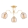Bevestigde hanglamp ARIEL 3xE27/15W/230V goud