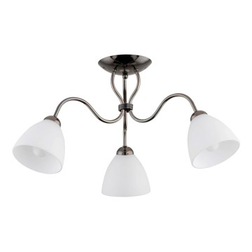 Bevestigde hanglamp ARIEL 3xE27/15W/230V grijs