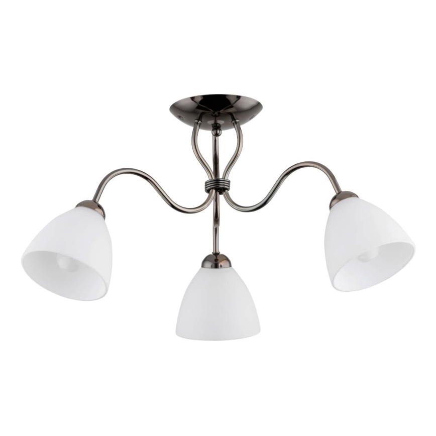 Bevestigde hanglamp ARIEL 3xE27/15W/230V grijs