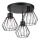 Bevestigde hanglamp AUDREY 3xE27/60W/230V zwart