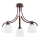 Bevestigde hanglamp BAFIA 3xE27/15W/230V bruin