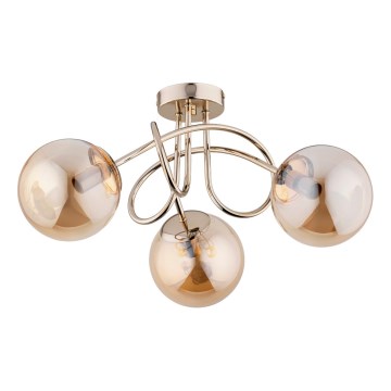 Bevestigde hanglamp BANKO 3xE14/10W/230V messing