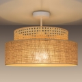 Bevestigde hanglamp BOHO 1xE27/60W/230V rotan