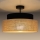 Bevestigde hanglamp BOHO 1xE27/60W/230V zwart/beige