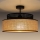 Bevestigde hanglamp BOHO 1xE27/60W/230V zwart/rotan
