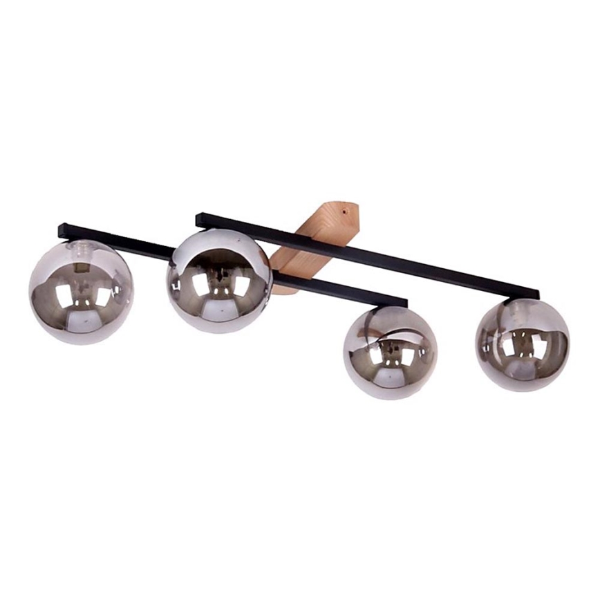 Bevestigde hanglamp BOIS 4xG9/8W/230V