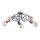 Bevestigde hanglamp BOSTON 5xE27/15W/230V grijs