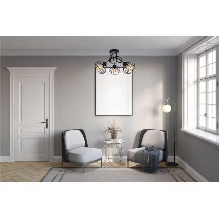 Bevestigde hanglamp CEED 3xE27/60W/230V