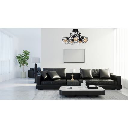 Bevestigde hanglamp CEED 5xE27/60W/230V