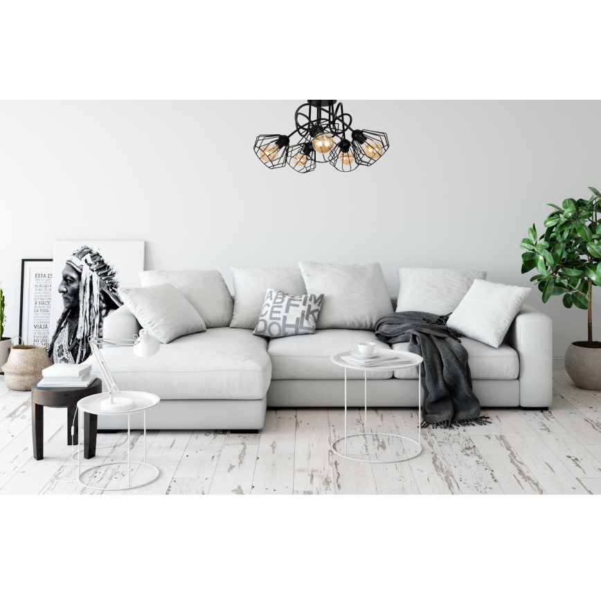 Bevestigde hanglamp CEED 5xE27/60W/230V