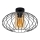 Bevestigde hanglamp CORRINI 1xE27/60W/230V diameter 34 cm zwart/beige