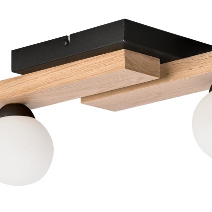 Bevestigde hanglamp CORTINA 4xG9/5W/230V zwart/eiken