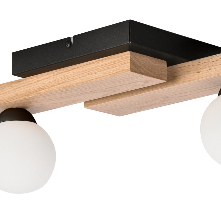 Bevestigde hanglamp CORTINA 4xG9/5W/230V zwart/eiken