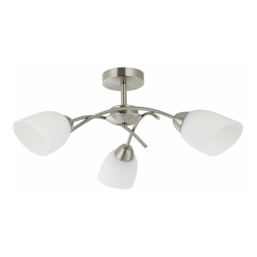 Bevestigde hanglamp DONNA 3xE27/60W/230V nikkel