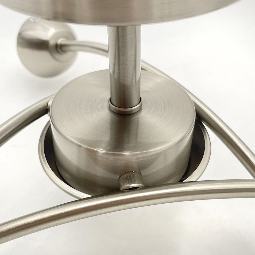 Bevestigde hanglamp DONNA 3xE27/60W/230V nikkel