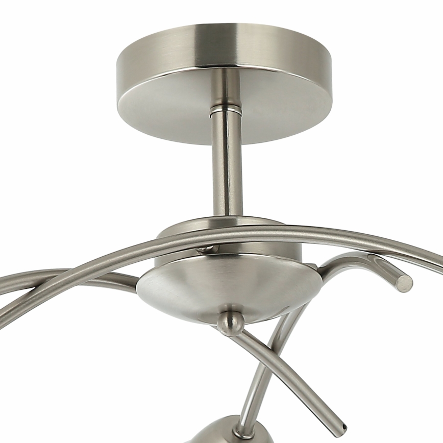 Bevestigde hanglamp DONNA 3xE27/60W/230V nikkel