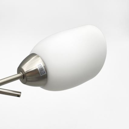 Bevestigde hanglamp DONNA 5xE27/60W/230V nikkel