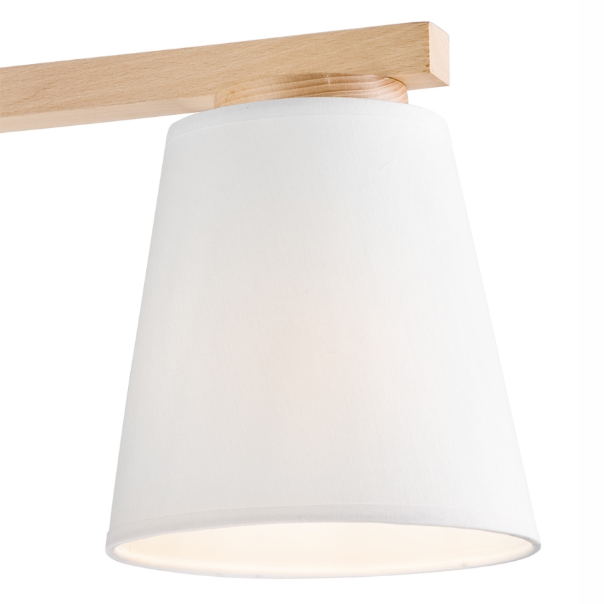 Bevestigde hanglamp ELLIE 3xE27/60W/230V beuken