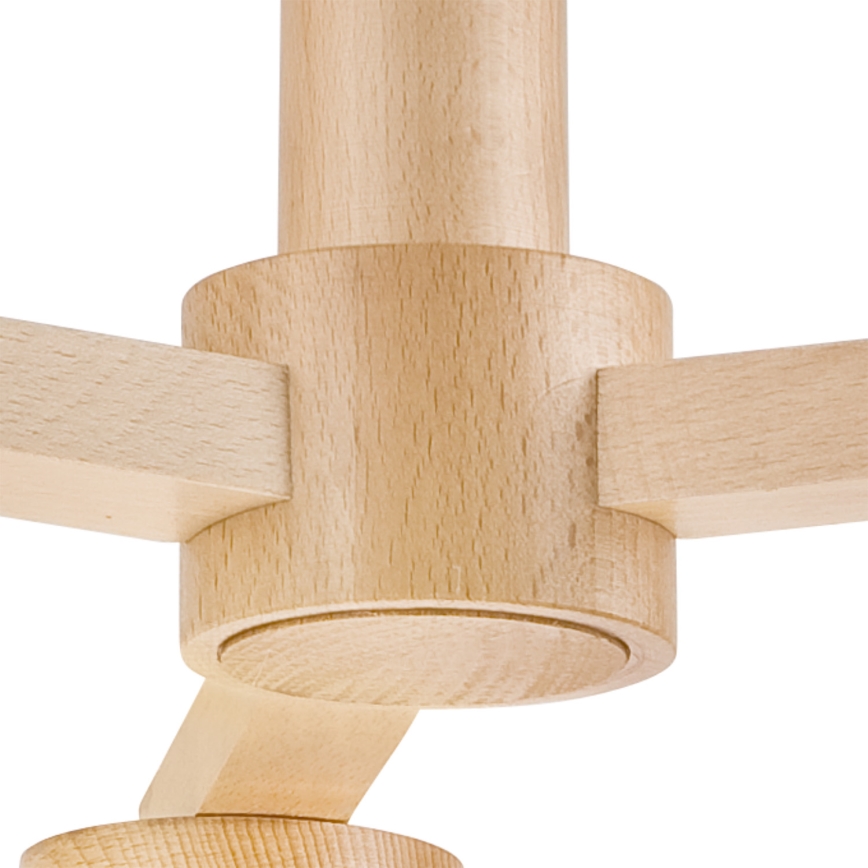 Bevestigde hanglamp ELLIE 3xE27/60W/230V beuken