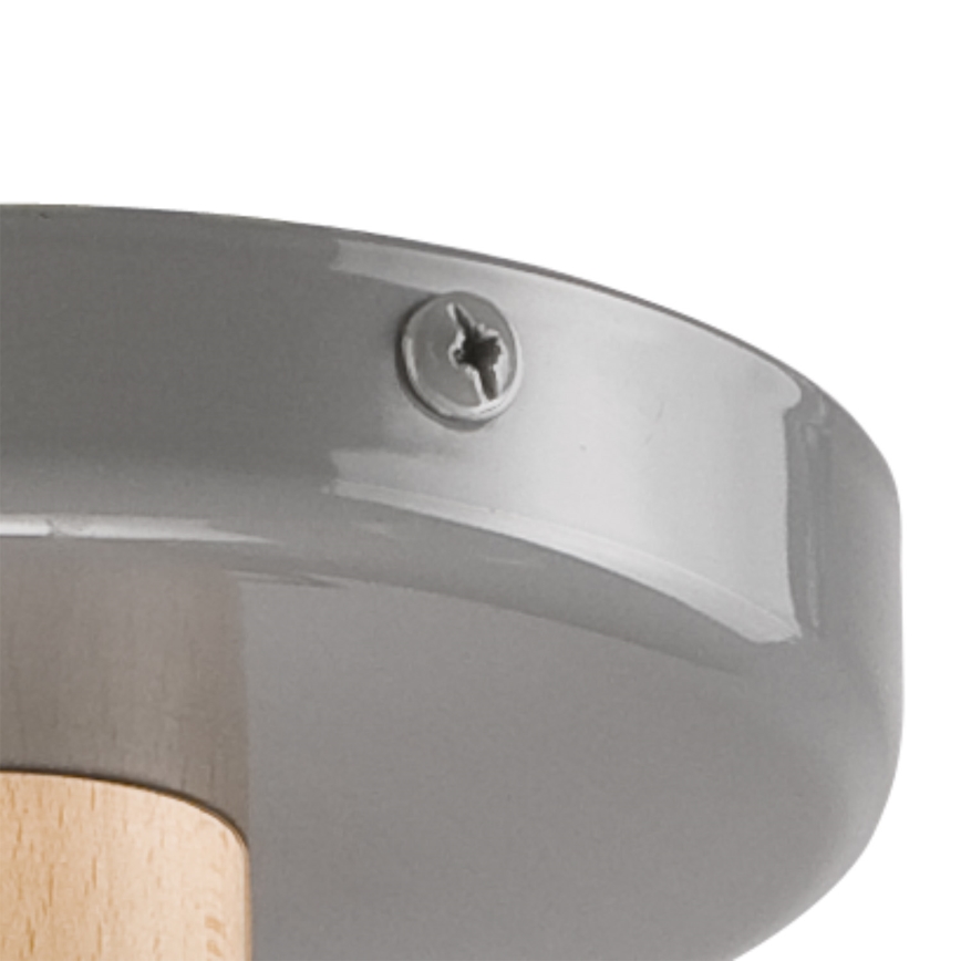 Bevestigde hanglamp ELLIE 5xE27/60W/230V grijs/beuken