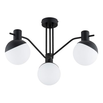 Bevestigde hanglamp ENIGMA 3xE14/10W/230V zwart