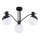 Bevestigde hanglamp ENIGMA 3xE14/10W/230V zwart