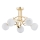 Bevestigde hanglamp ERYKA 5xE14/10W/230V goud