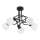 Bevestigde hanglamp ERYKA 5xE14/10W/230V zwart