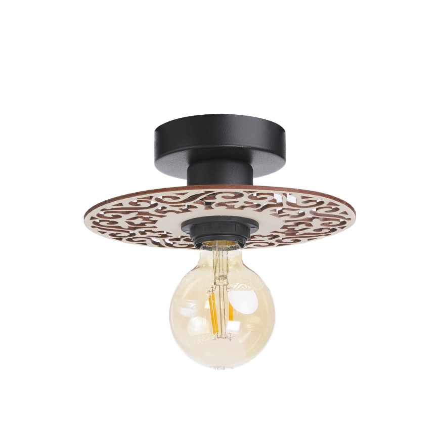 Bevestigde hanglamp FALCO 1xE27/60W/230V diameter 20 cm beige