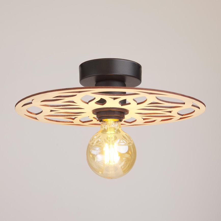 Bevestigde hanglamp FALCO 1xE27/60W/230V diameter 30 cm beige