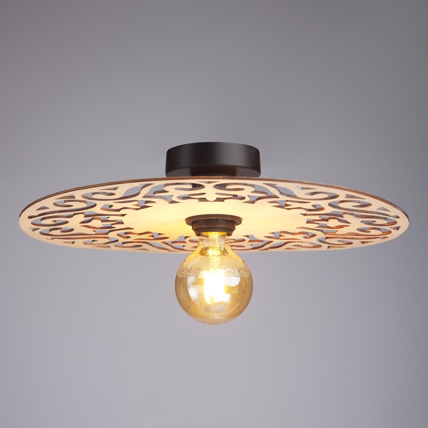 Bevestigde hanglamp FALCO 1xE27/60W/230V diameter 40 cm beige
