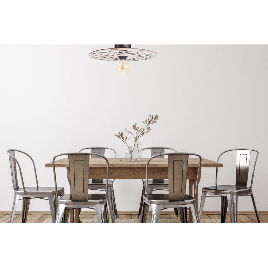 Bevestigde hanglamp FALCO 1xE27/60W/230V diameter 40 cm beige
