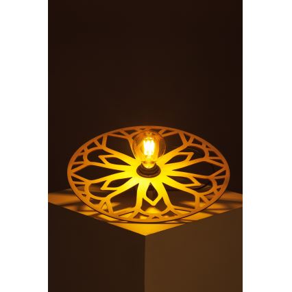 Bevestigde hanglamp FALCO 1xE27/60W/230V diameter 40 cm beige