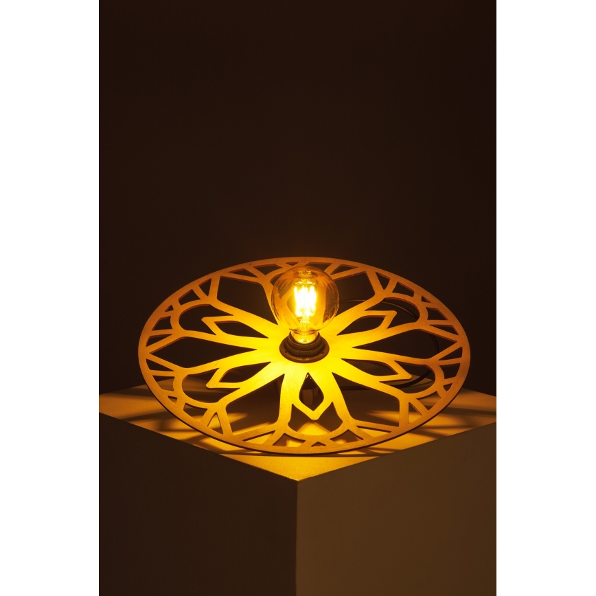 Bevestigde hanglamp FALCO 1xE27/60W/230V diameter 40 cm beige
