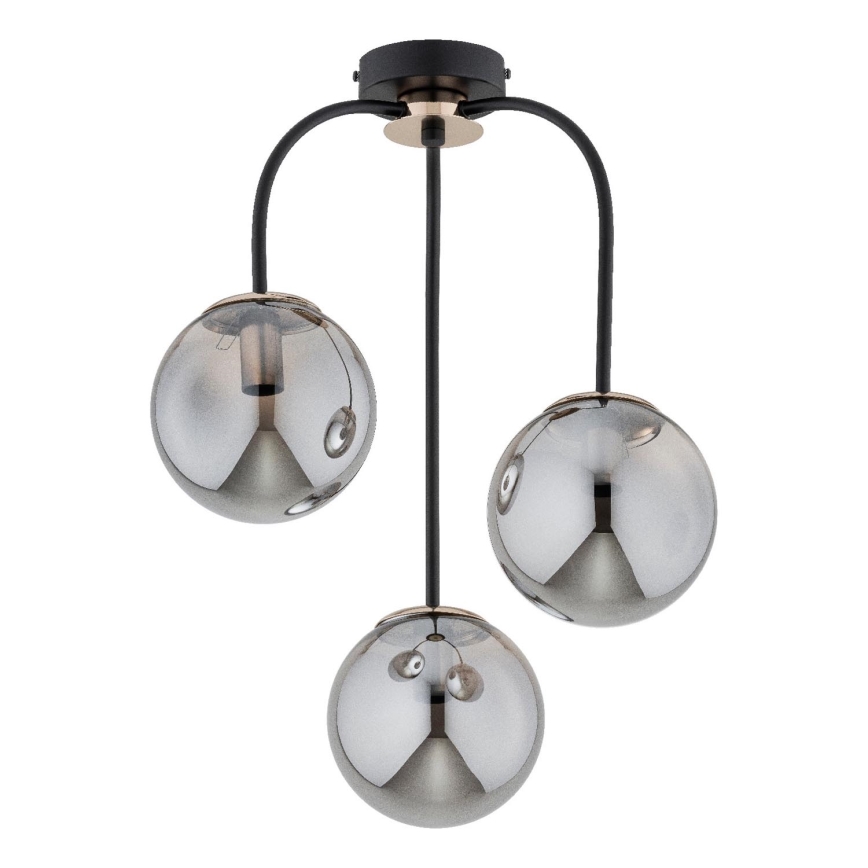 Bevestigde hanglamp GAMMA 3xE14/10W/230V zwart