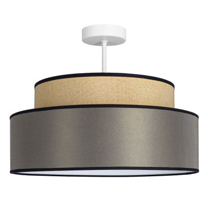 Bevestigde hanglamp GRACE 1xE27/60W/230V beige/bruin