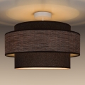 Bevestigde hanglamp GRACE 1xE27/60W/230V bruin/beige